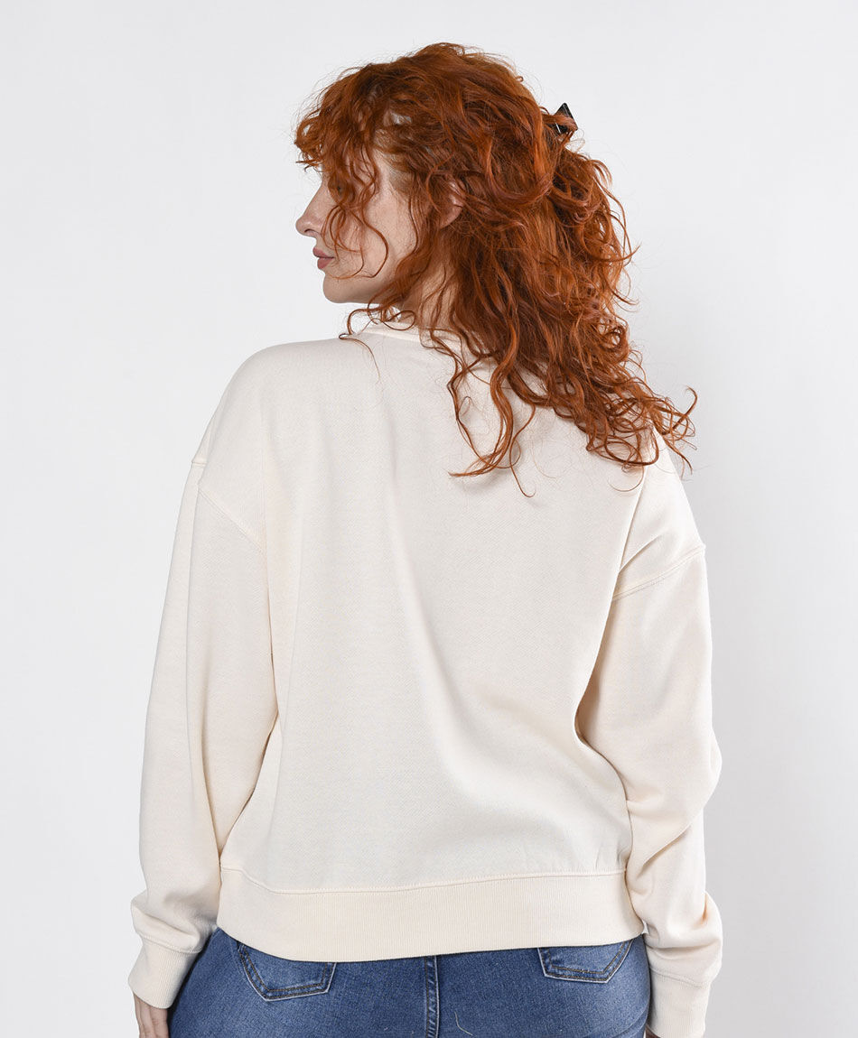 Poler&oacute;n mujer estampado dorado