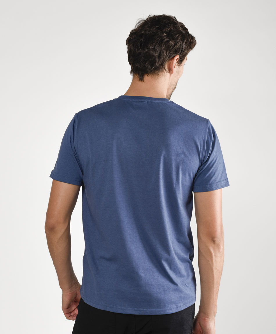 Polera hombre estampado rayo