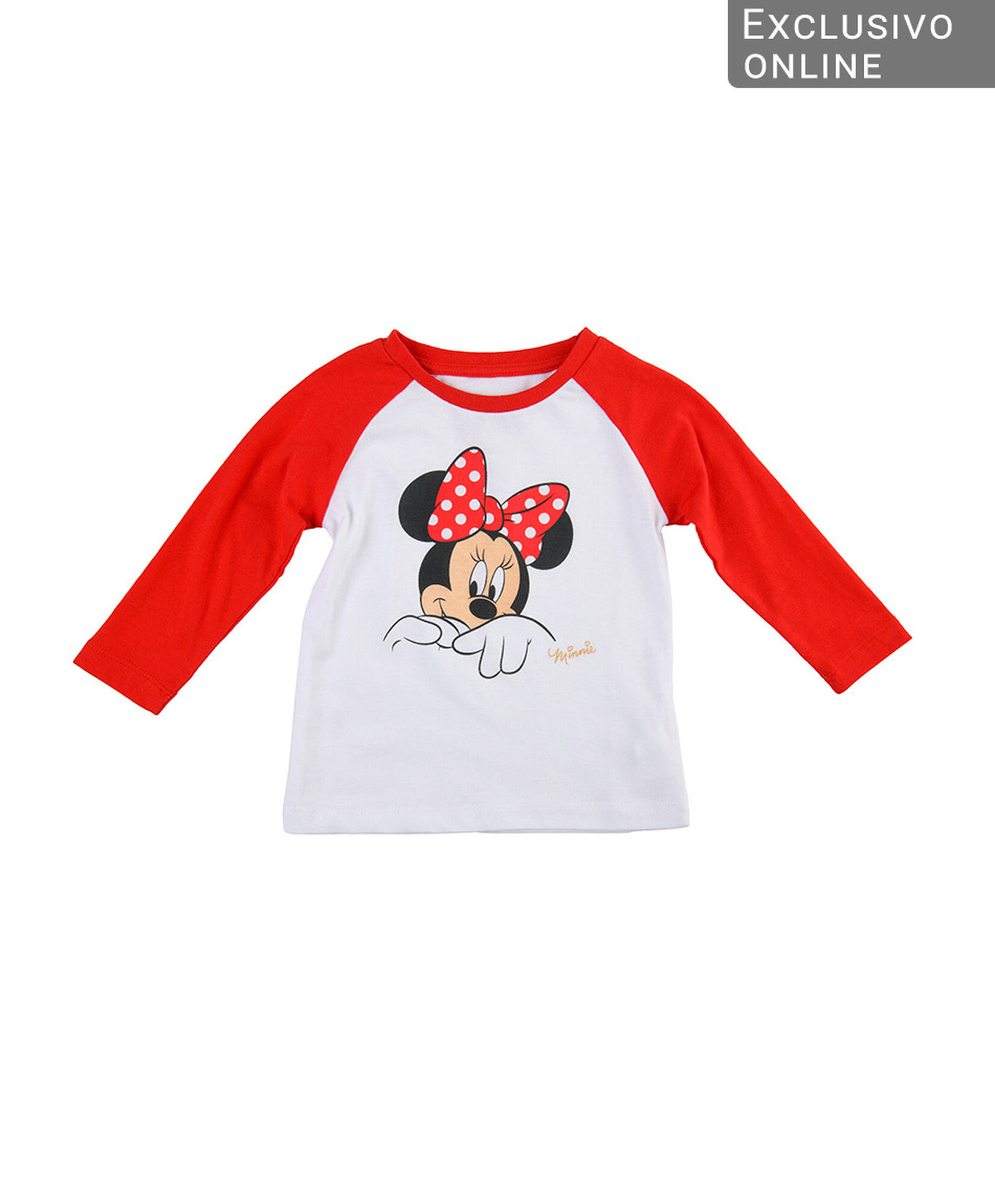 Polera bebé minnie mouse bicolor Polera bebé minnie mouse bicolor