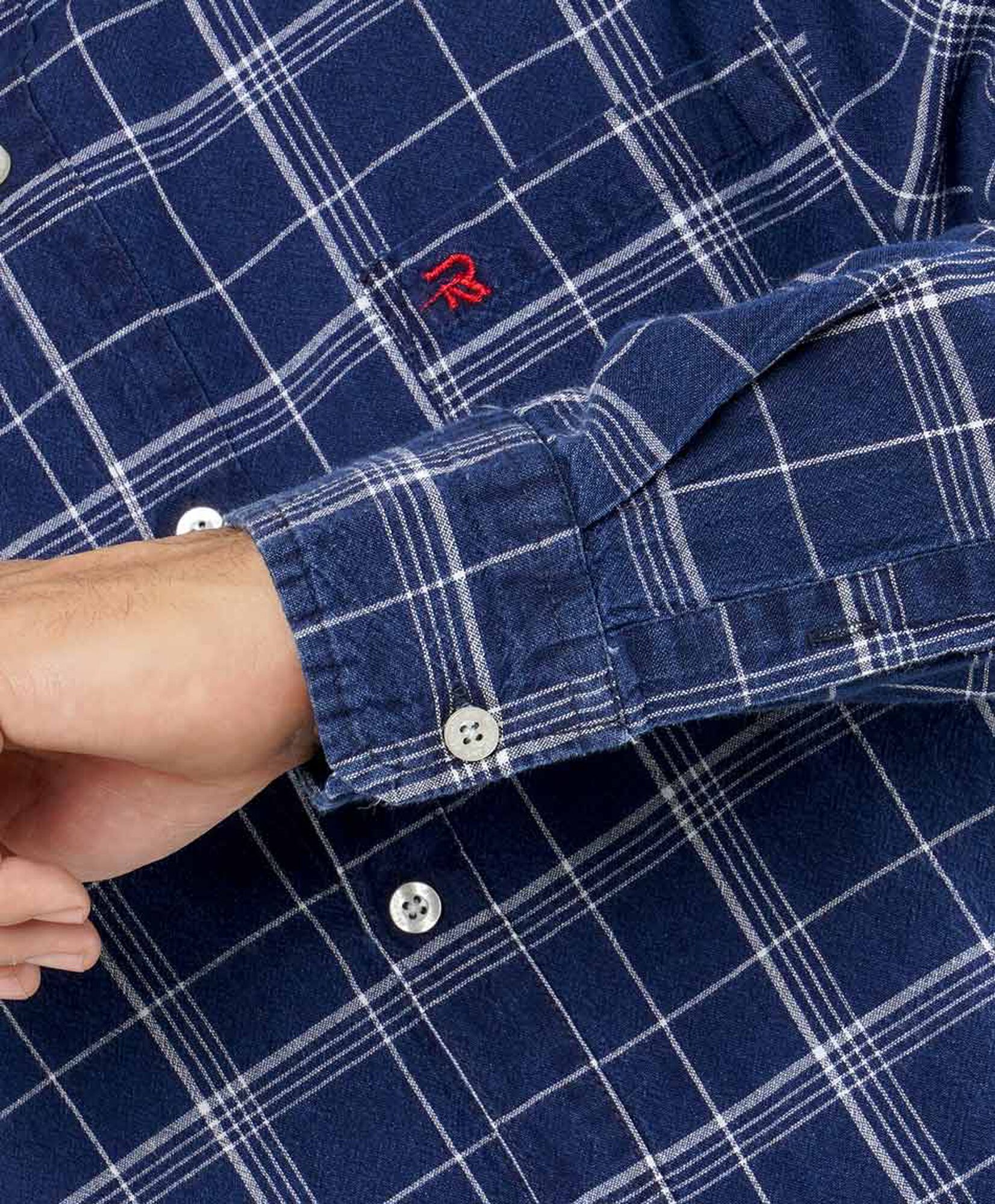 Camisa hombre cuadros azul Camisa hombre cuadros azul