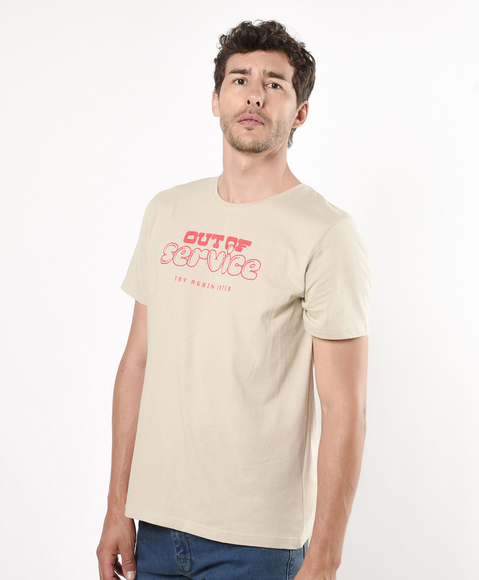 Polera hombre estampado frase Polera hombre estampado frase