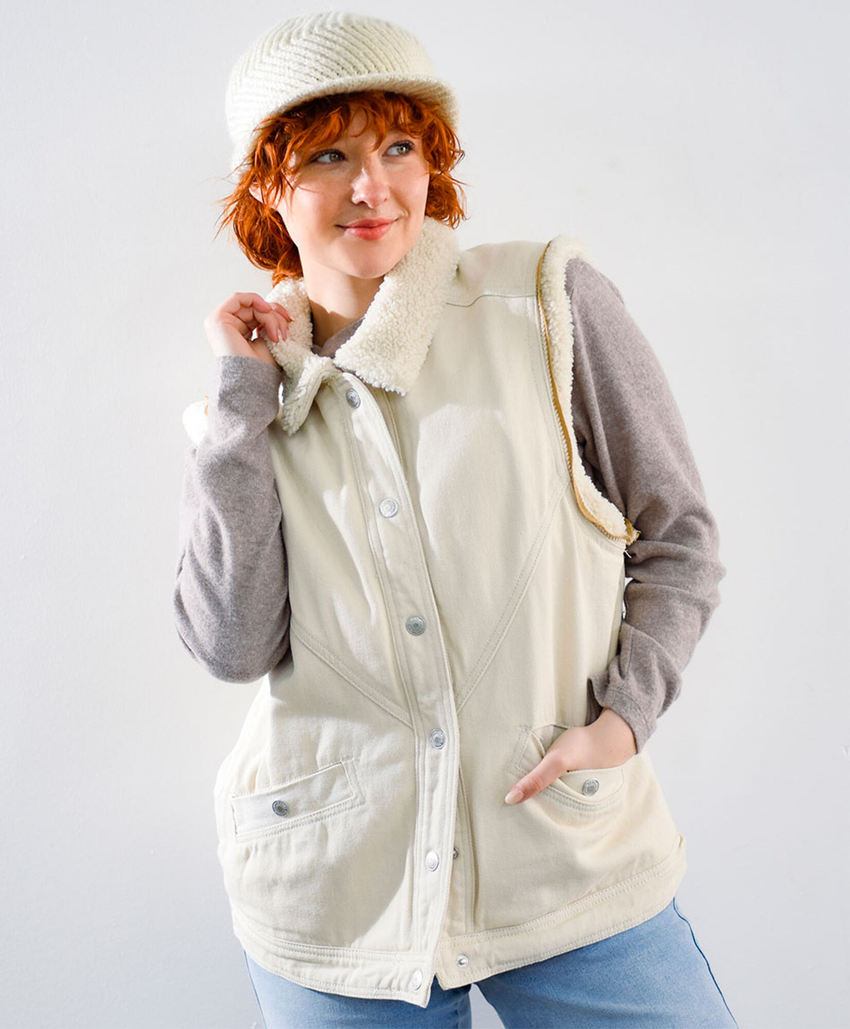 Chaqueta mujer chiporro sin mangas Chaqueta mujer chiporro sin mangas