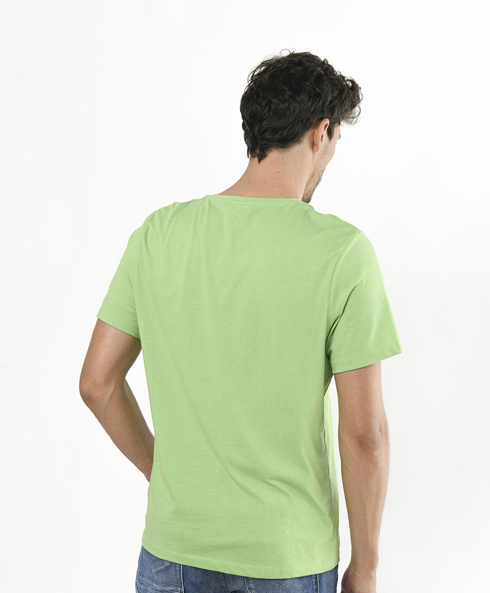 Polera hombre estampado desgastado Polera hombre estampado desgastado