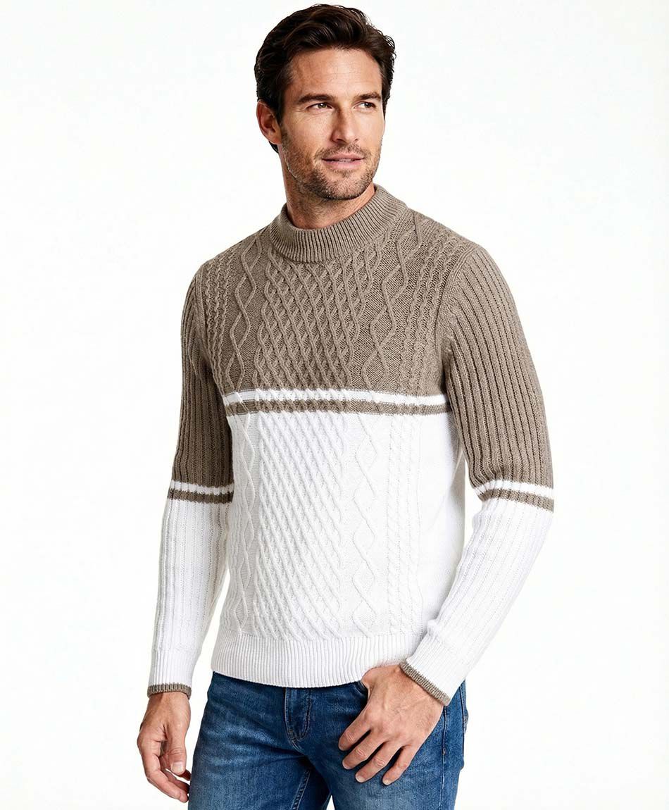 Sweater hombre cafe mocka