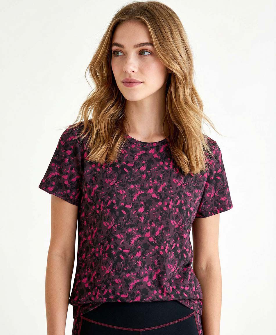 Polera deportiva mujer run pink