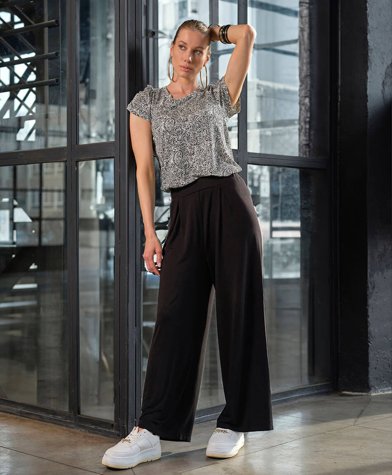 Pantalón mujer palazzo wide Pantalón mujer palazzo wide