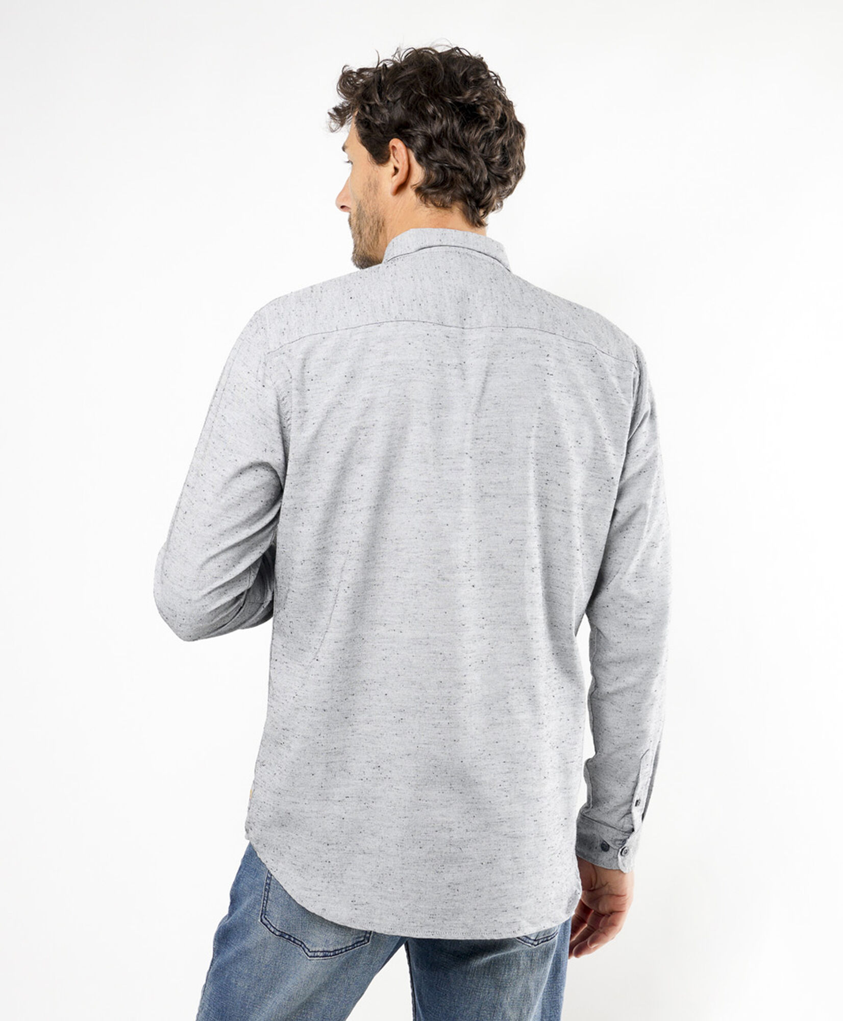 Camisa hombre texturizada gris Camisa hombre texturizada gris