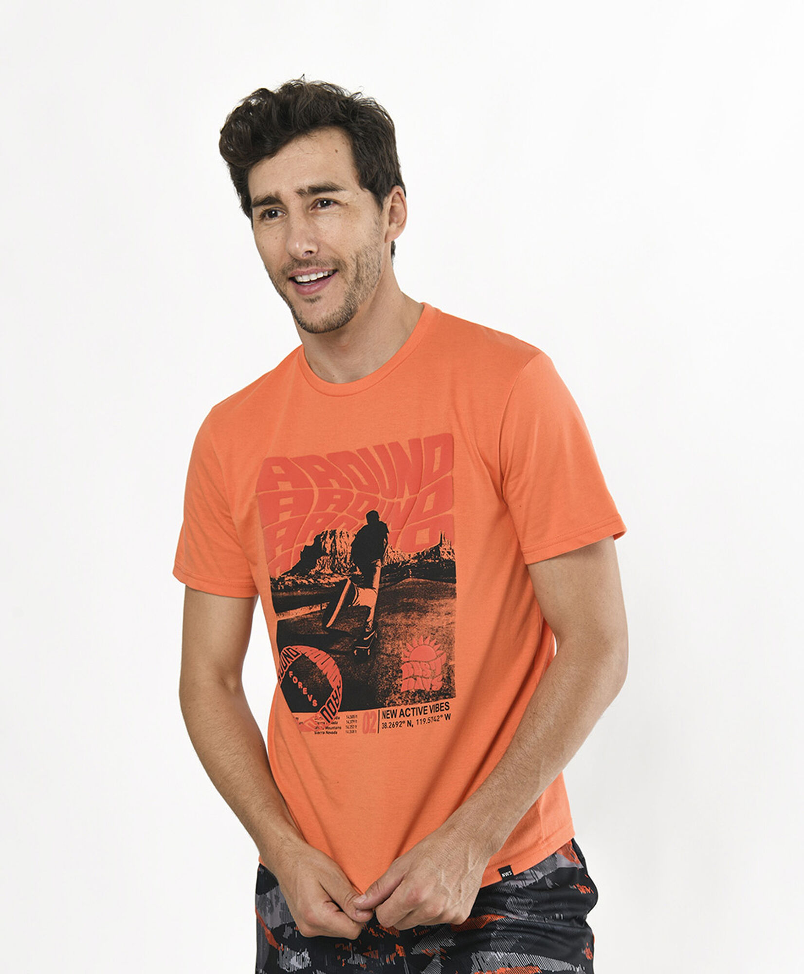 Polera deportiva hombre skate Polera deportiva hombre skate