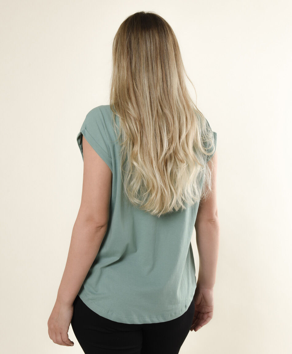 Polera mujer estampado abstracto