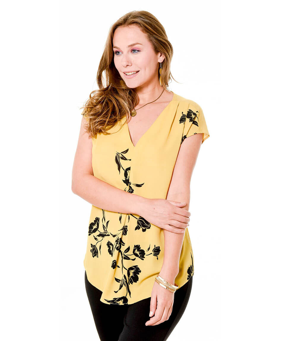Polera mix tela