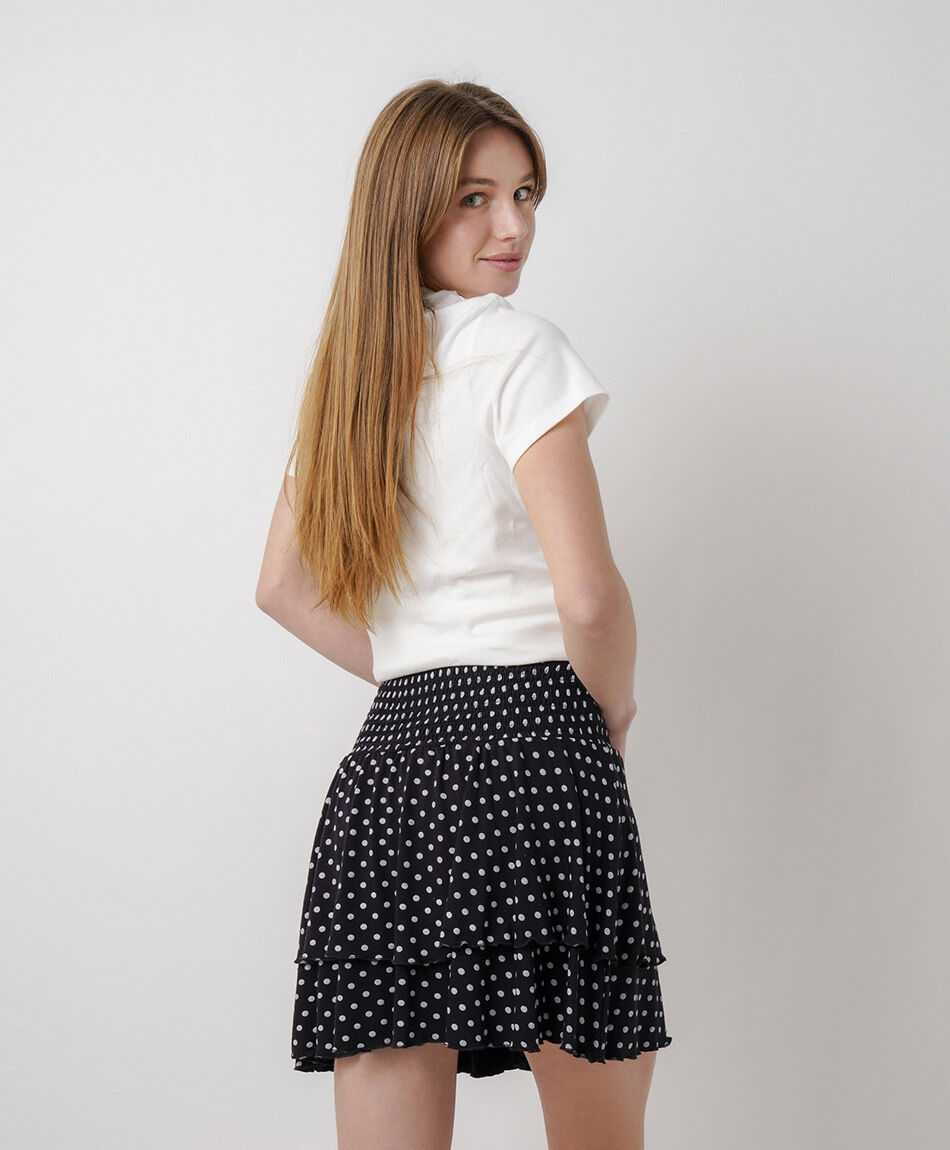 Mini falda mujer lunares