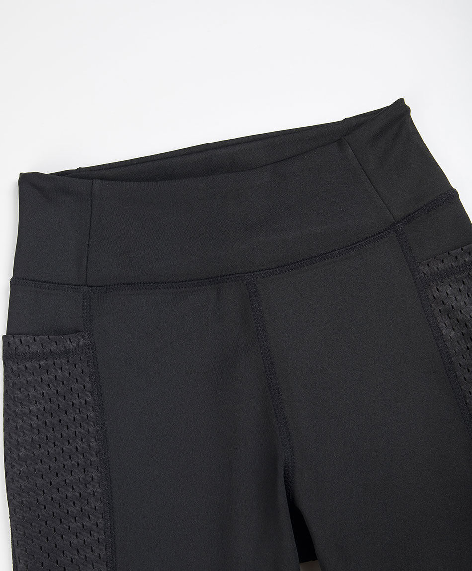 Calza deportiva mujer negra malla