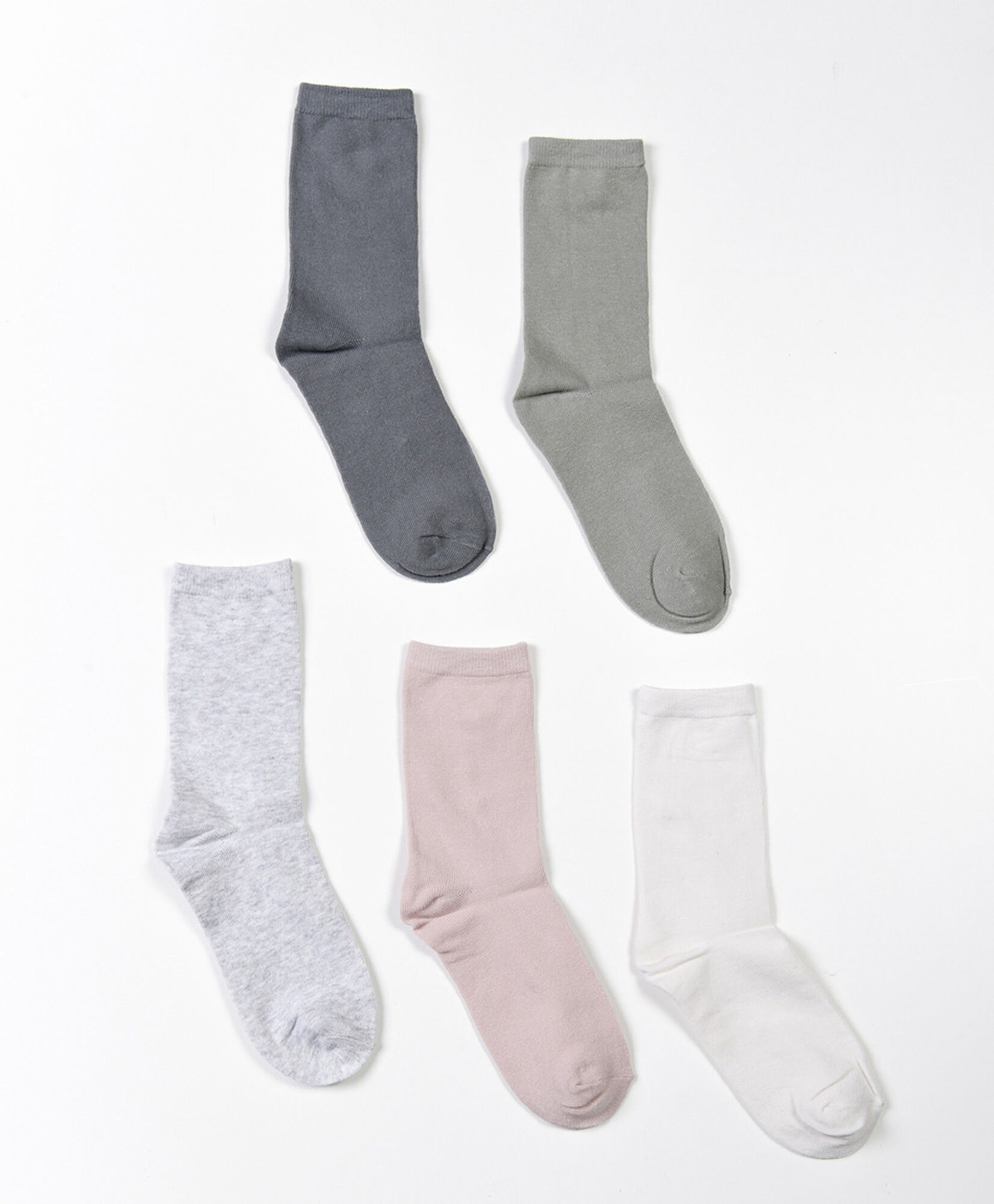 Pack 5 calcetines mujer largos lisos Pack 5 calcetines mujer largos lisos