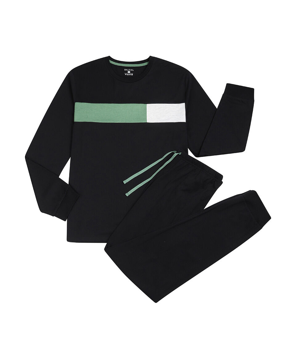 Pijama hombre linea bicolor