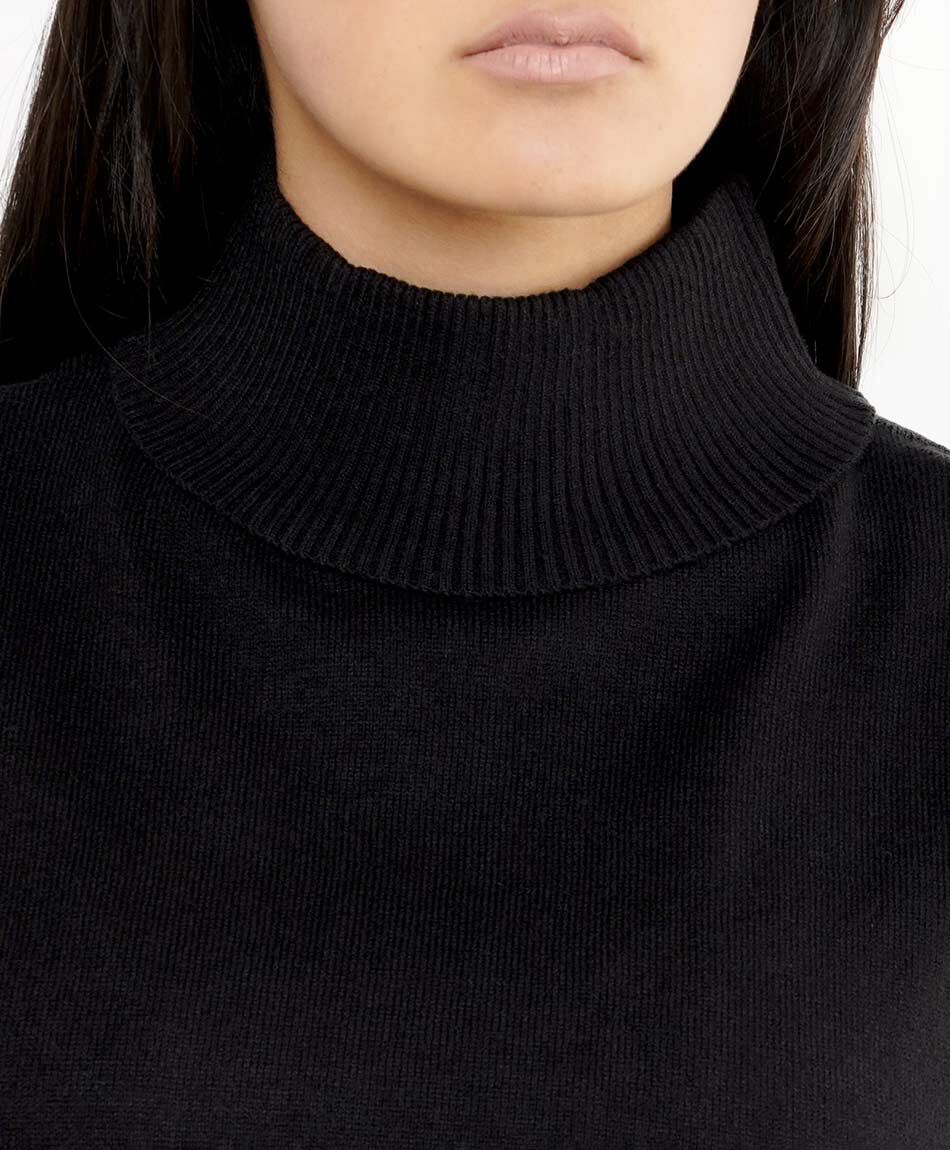 Sweater mujer sin mangas caf&eacute;