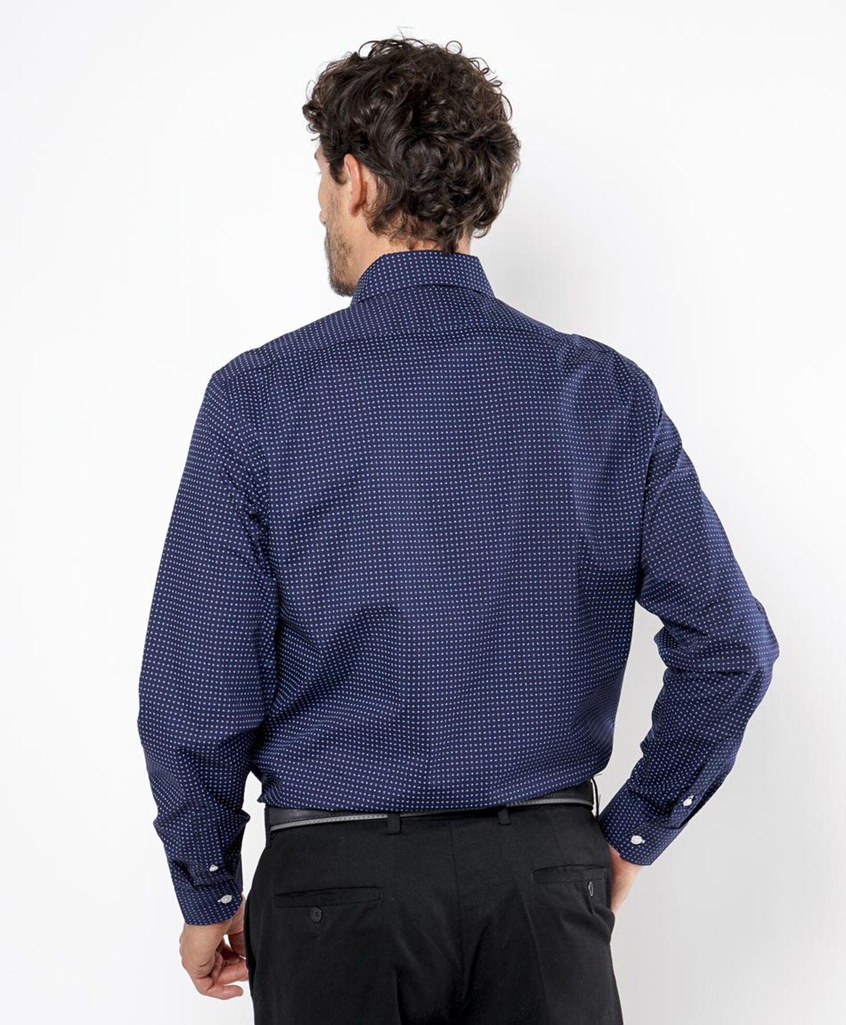 Camisa hombre puntos azul Camisa hombre puntos azul