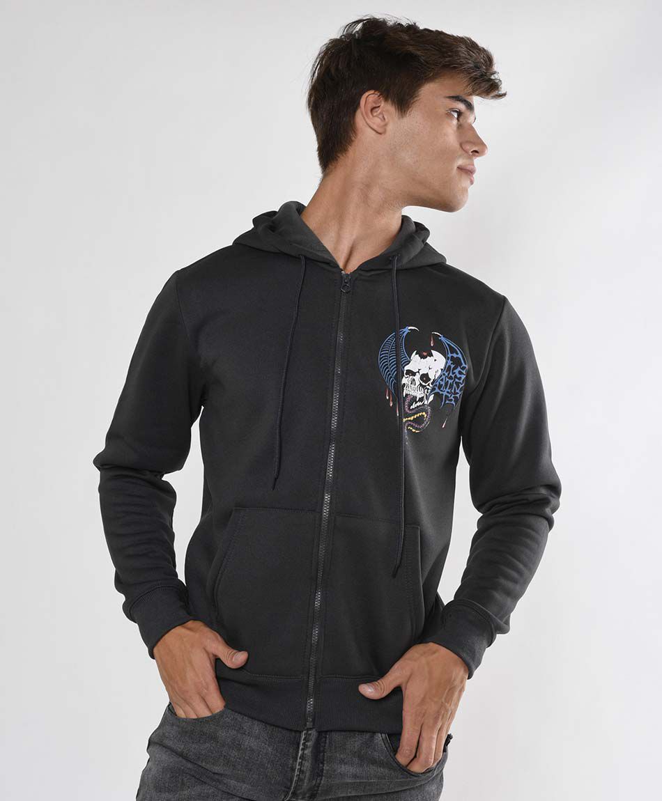 Poler&oacute;n hombre calavera y serpiente