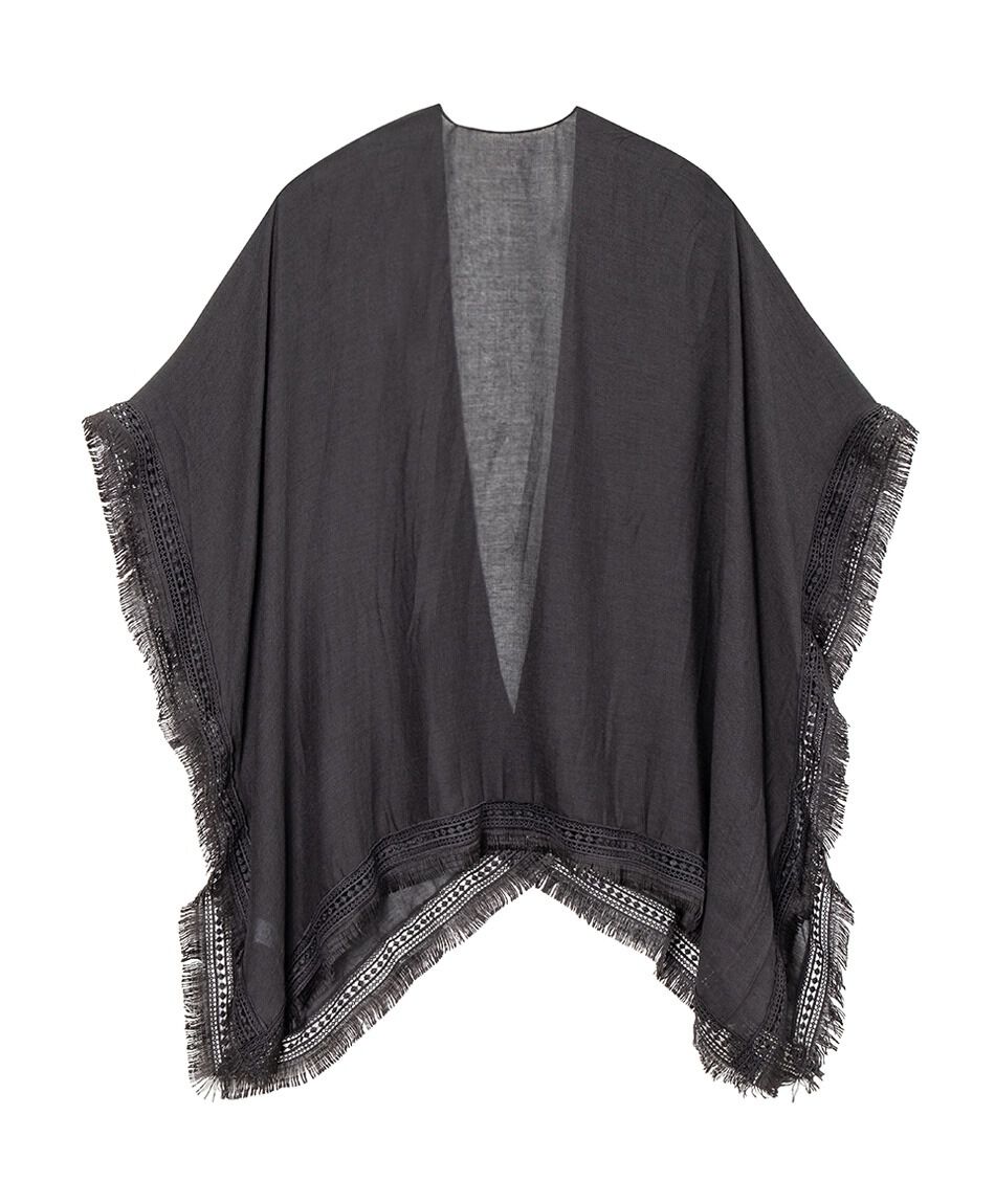 Pareo mujer liso negro
