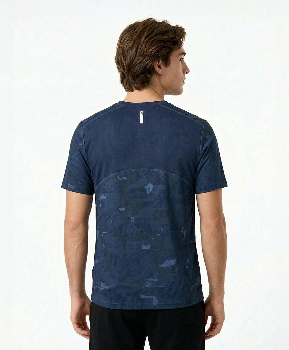 Polera deportiva hombre space blue