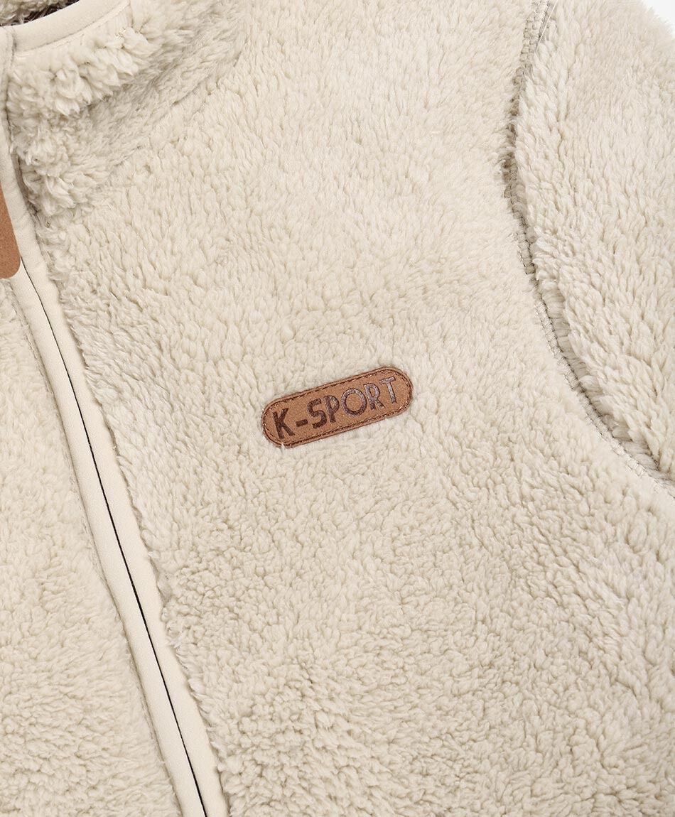 Polar deportivo mujer beige