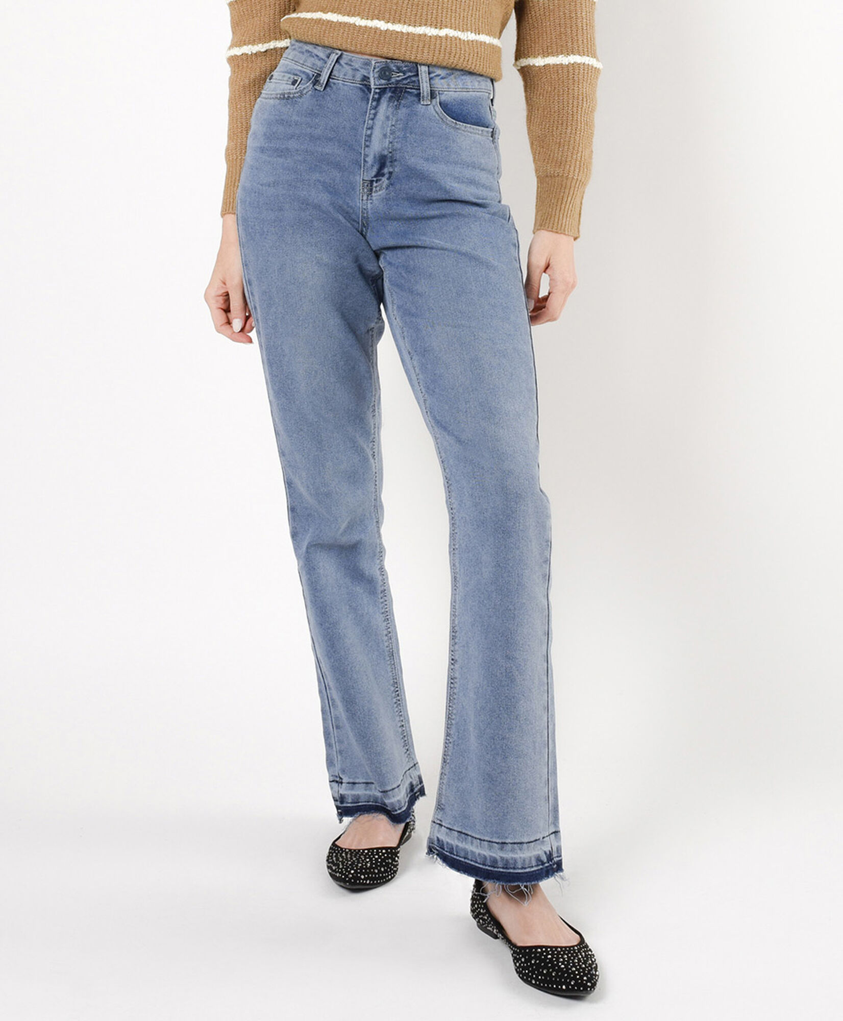 Jeans mujer doble basta flare Jeans mujer doble basta flare