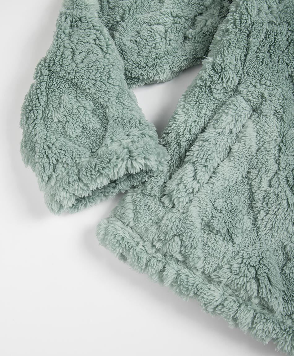 Poler&oacute;n ni&ntilde;a  sherpas rombo  verde