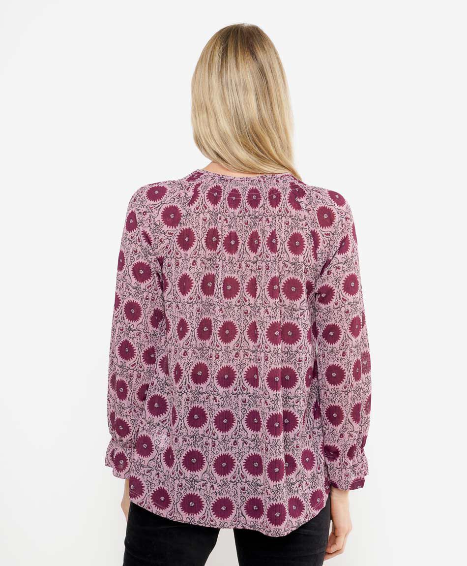 Blusa mujer flores boho