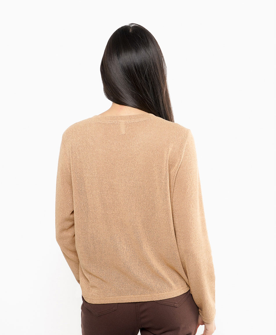 Polera mujer tejido jersey