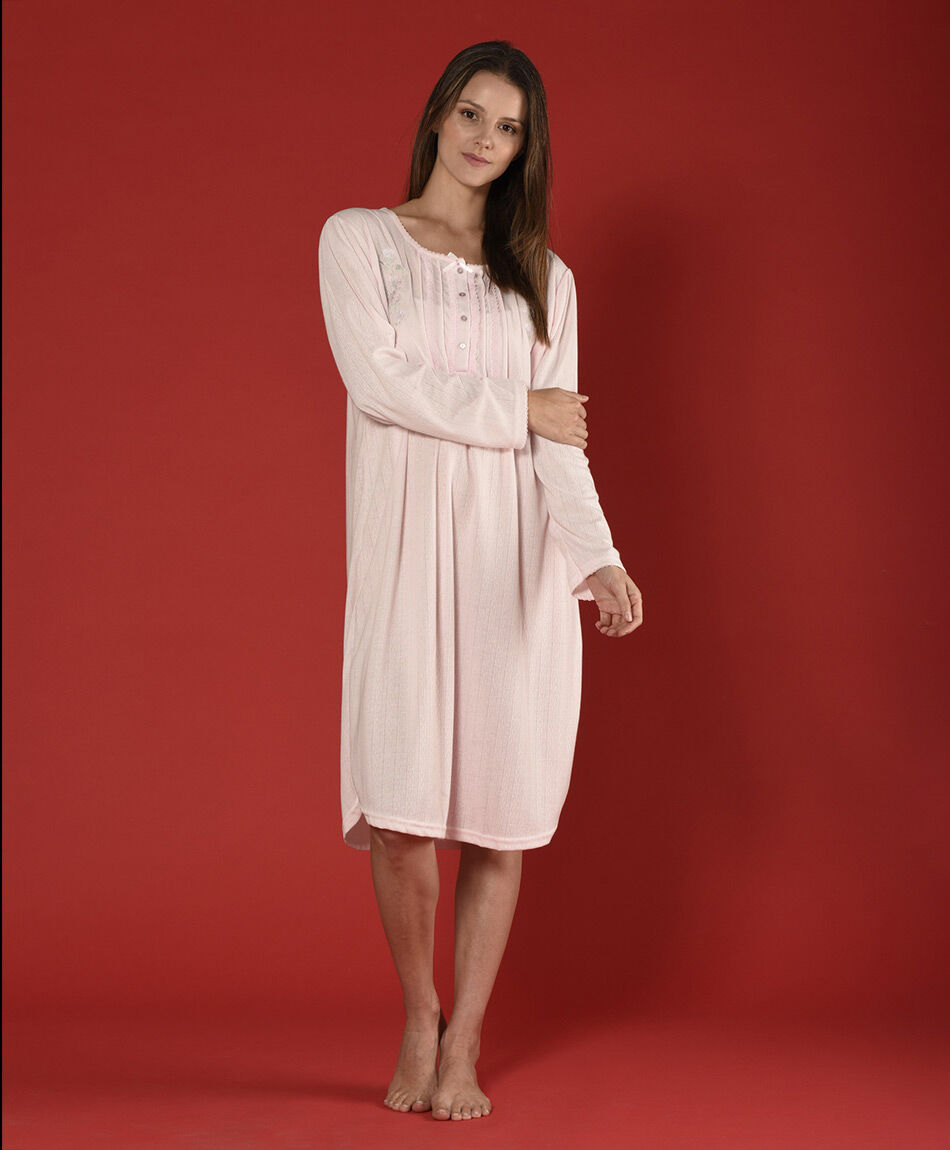 Camisa de dormir jacquard