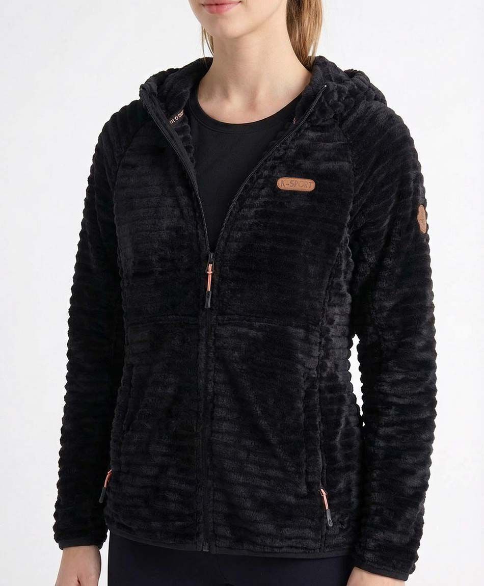 Polar deportivo mujer textura negro