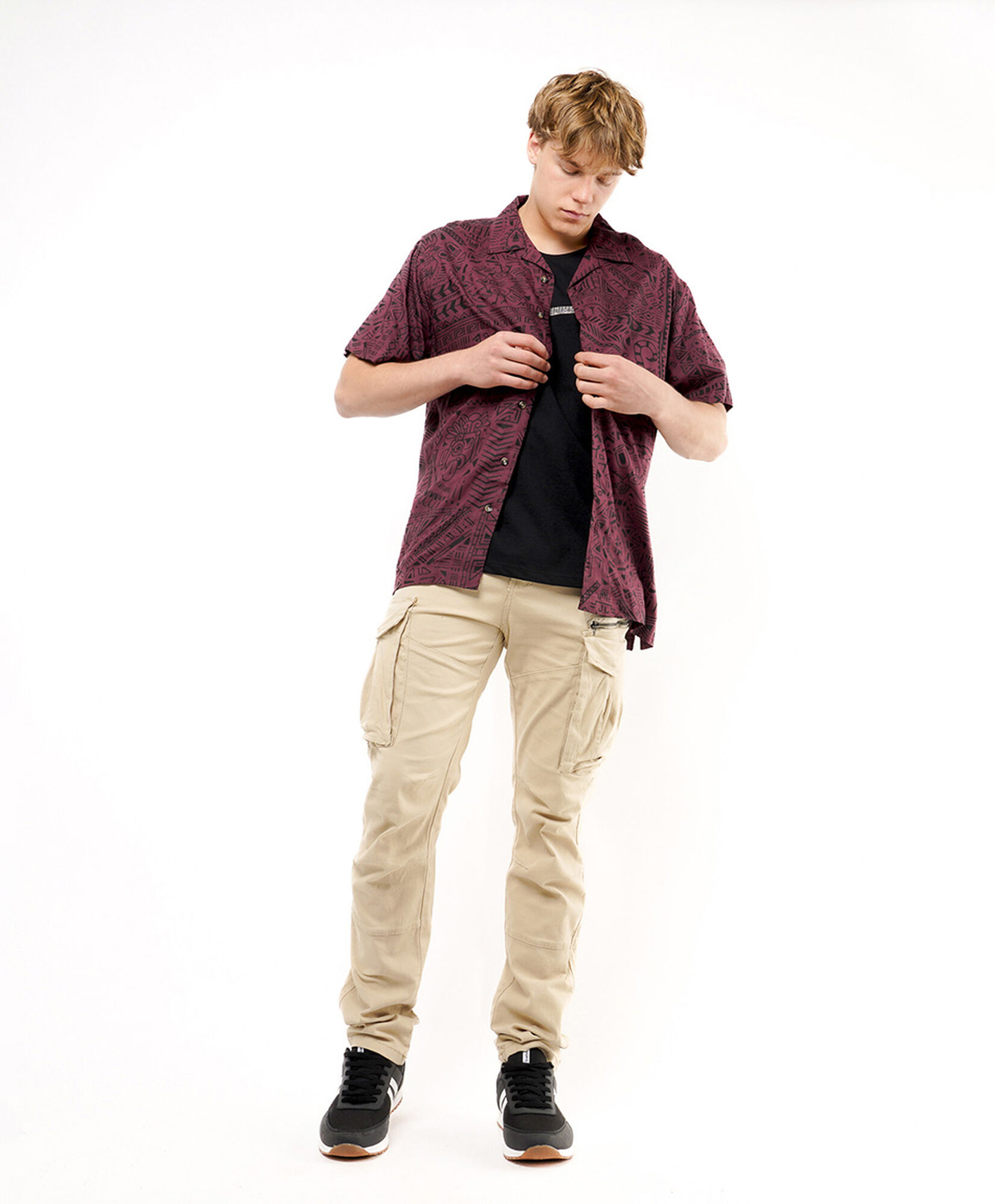 Camisa hombre casual diseño jeroglífico Camisa hombre casual diseño jeroglífico