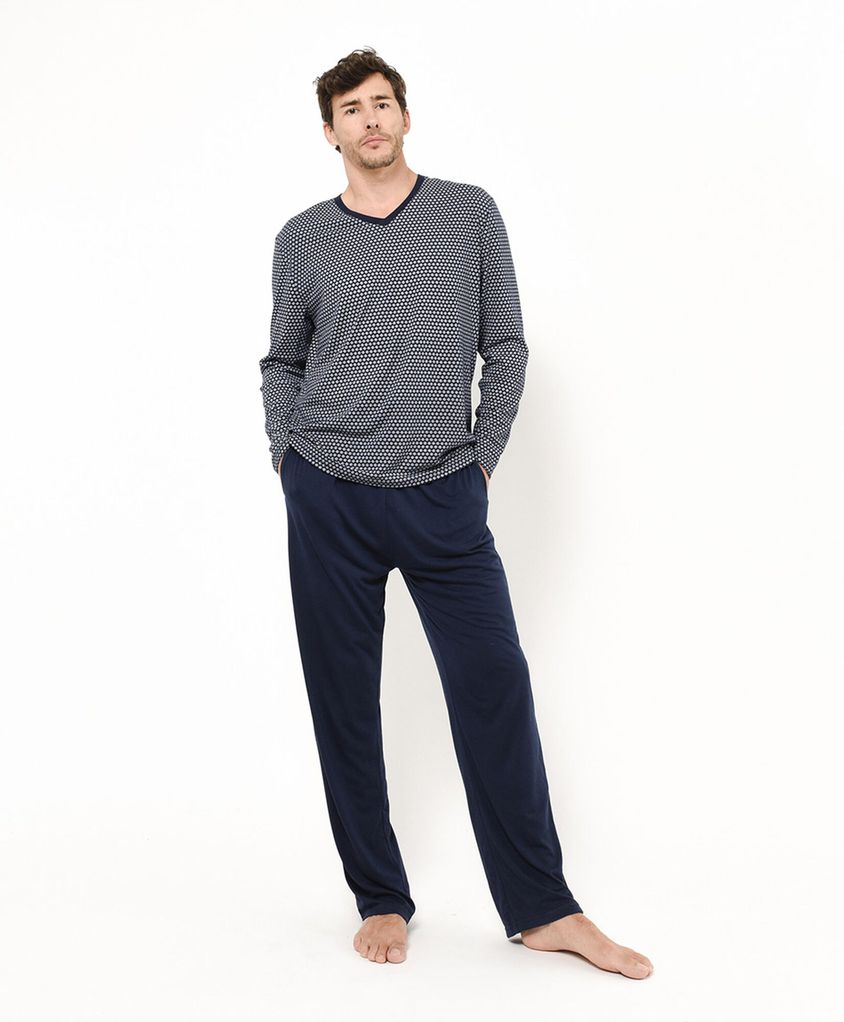 Pijama hombre círculos azul Pijama hombre círculos azul