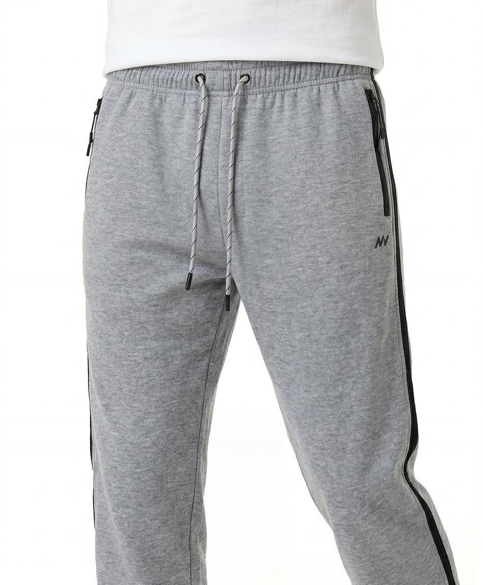 Pantal&oacute;n deportivo hombre gris l&iacute;nea lateral