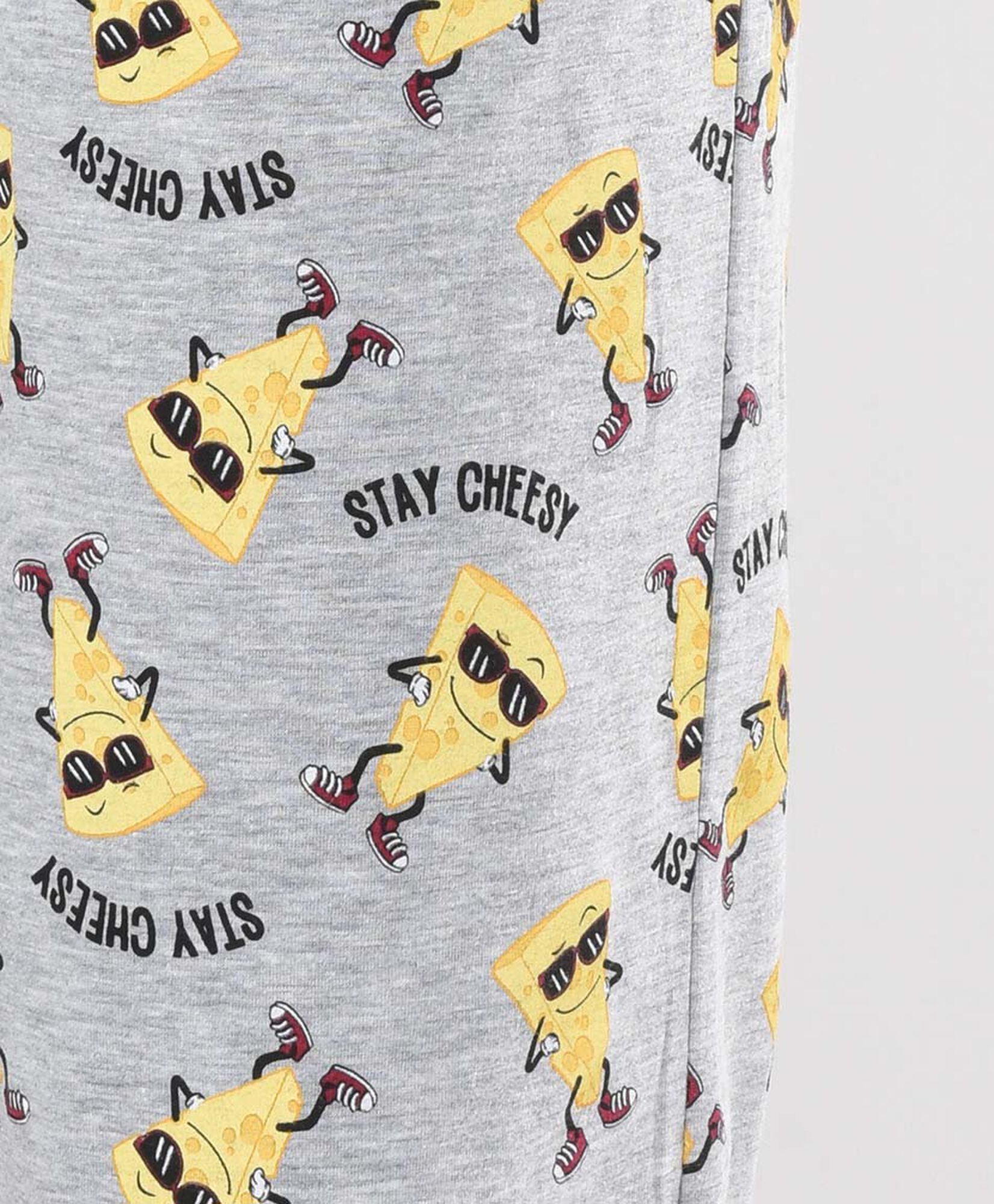 Pijama hombre estampado queso 2 piezas Pijama hombre estampado queso 2 piezas