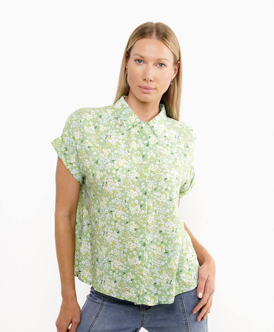 Blusa mujer dise&ntilde;o florcitas