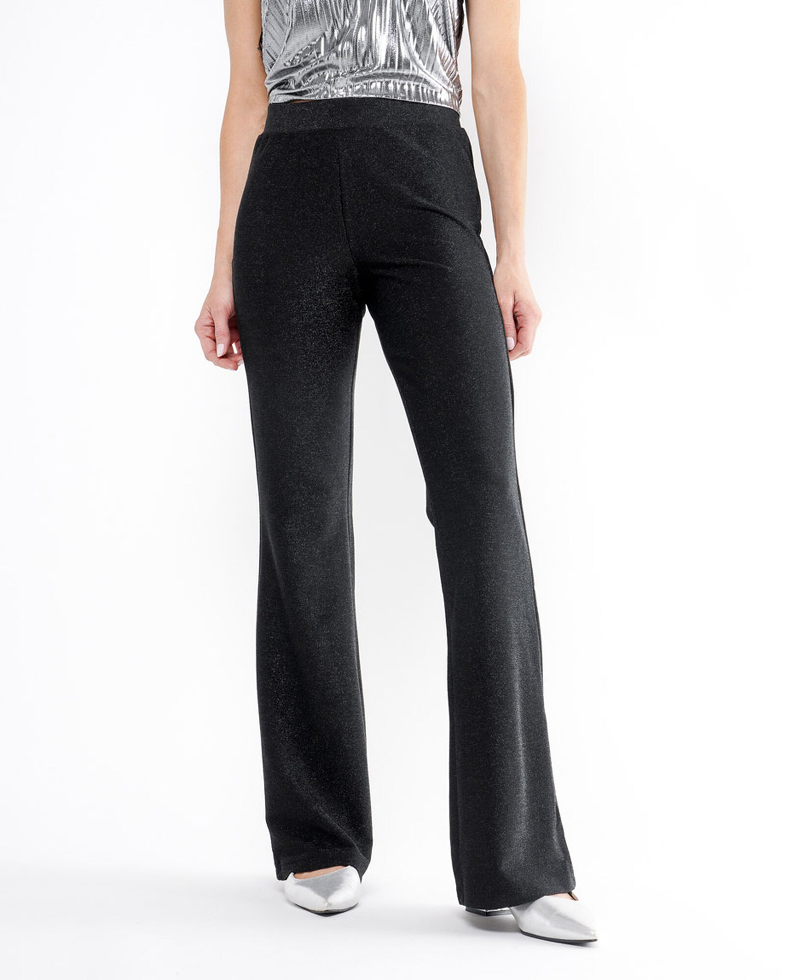 Pantalón mujer brillo flare Pantalón mujer brillo flare