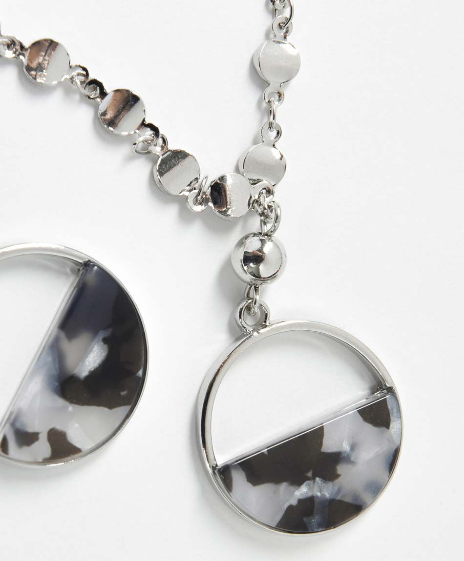 Set collar + aros gris