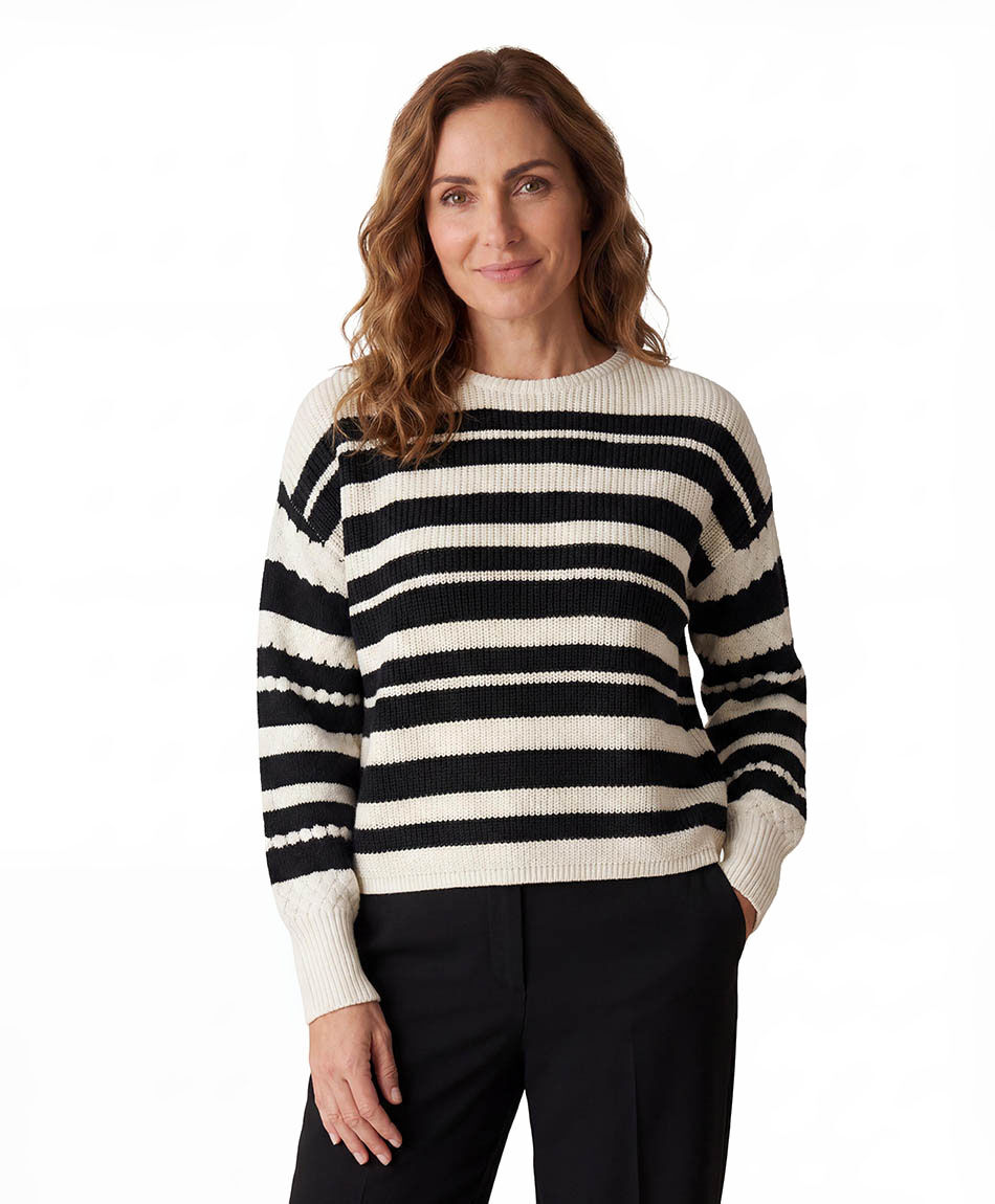 Sweater mujer black and white