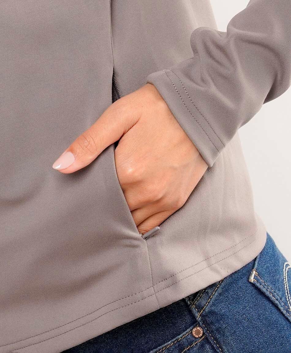 Poler&oacute;n mujer light grey