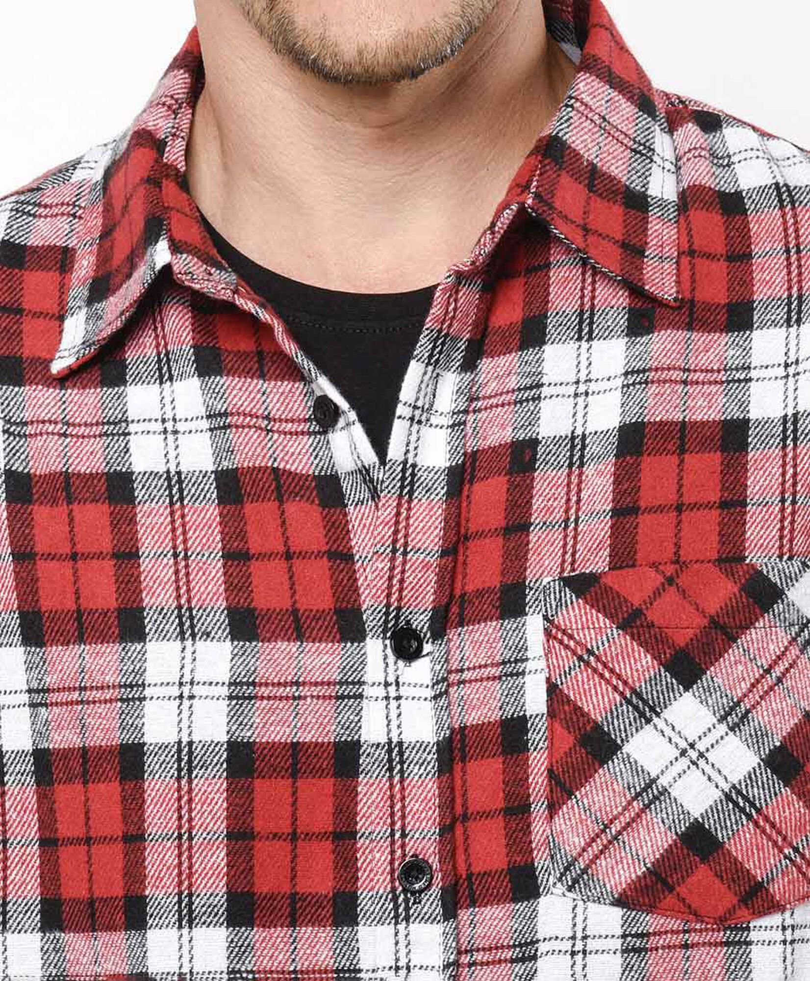 Camisa hombre franela roja Camisa hombre franela roja