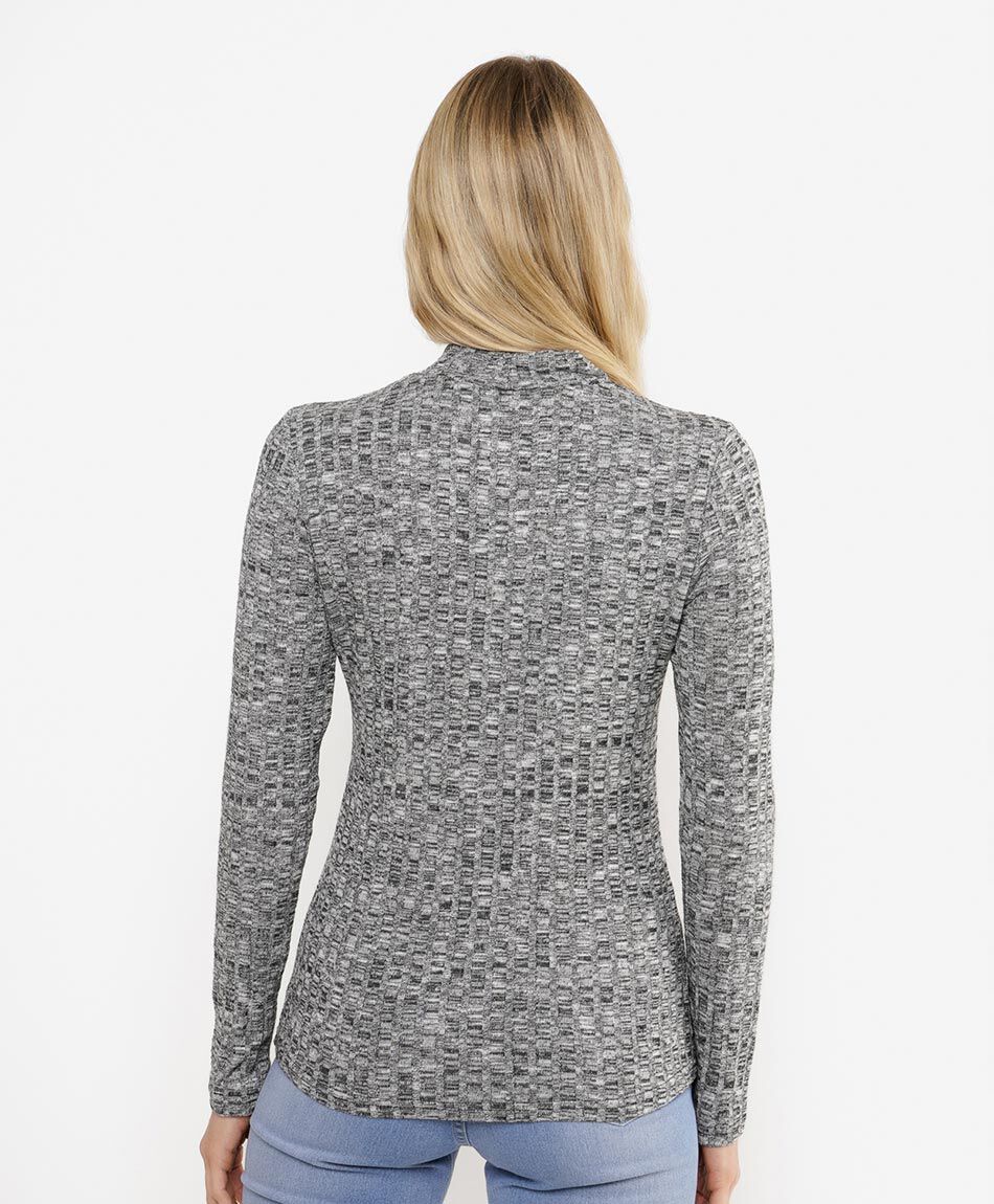 Polera mujer canal&eacute; lanoso