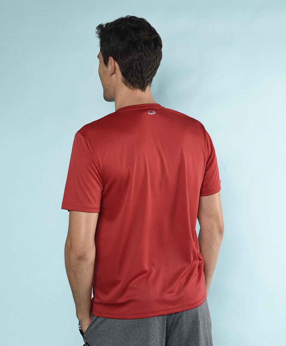 Polera deportiva manga corta cuello redondo