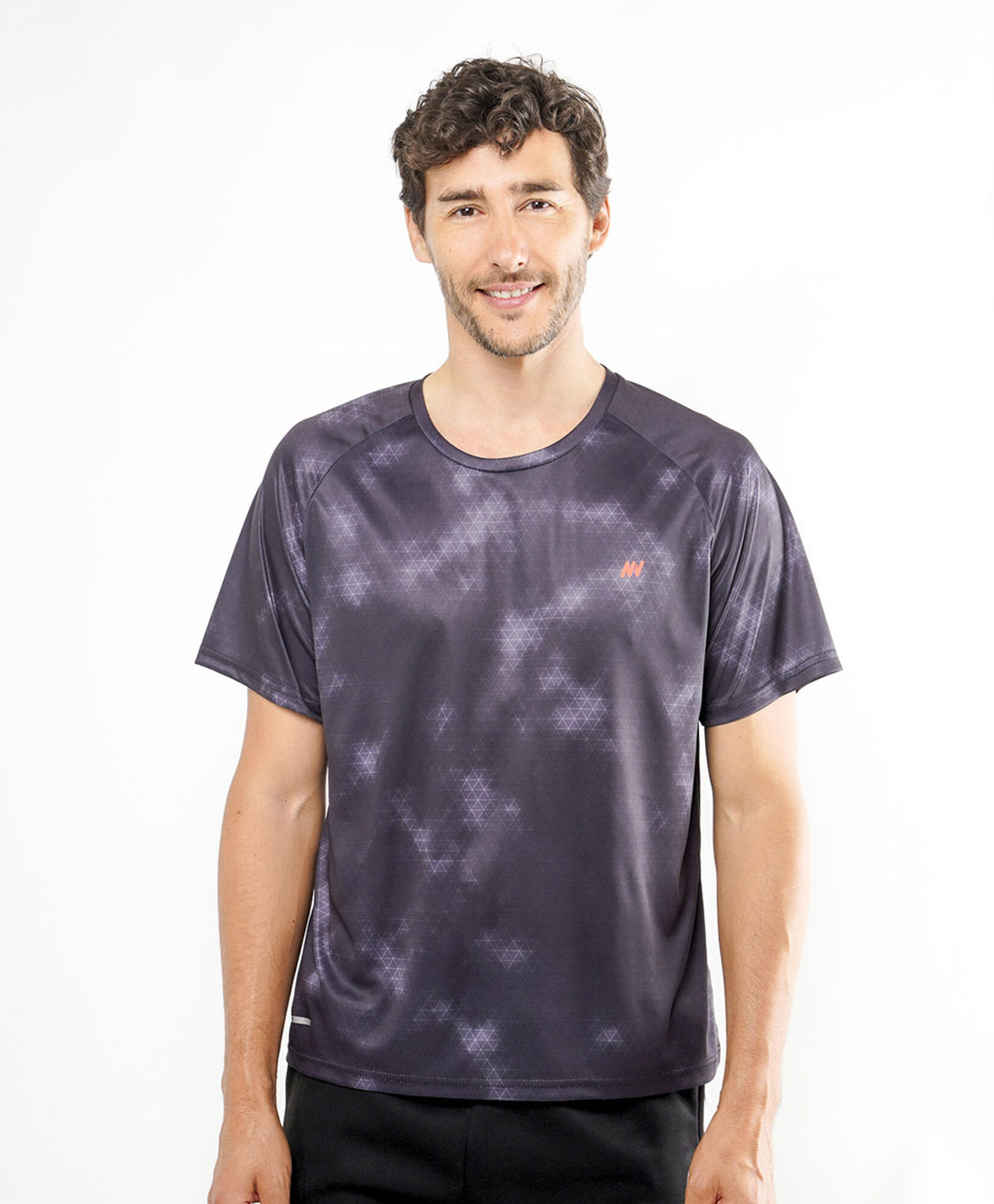 Polera deportiva hombre print mix Polera deportiva hombre print mix