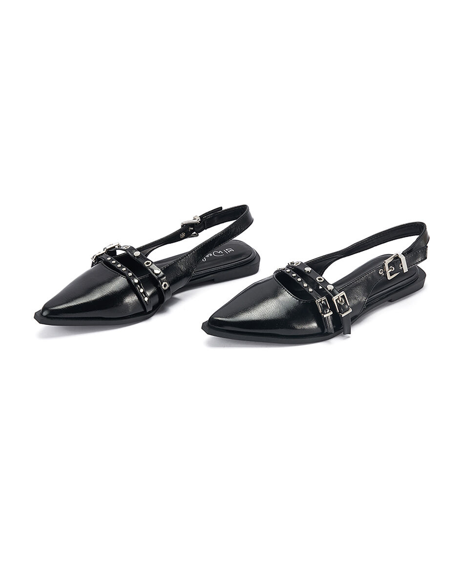 Zapato mujer hebillas black