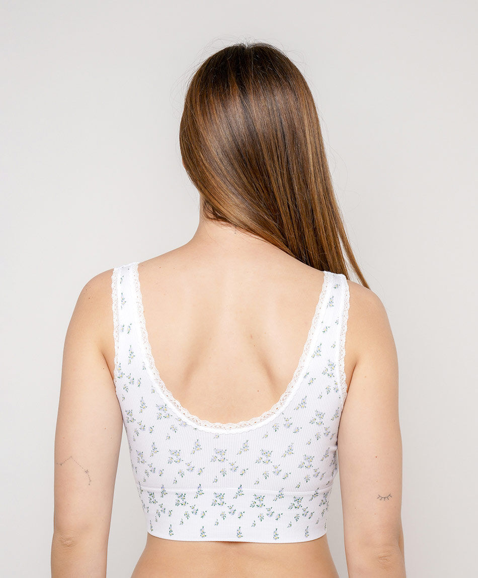 Sost&eacute;n mujer seamless floreado