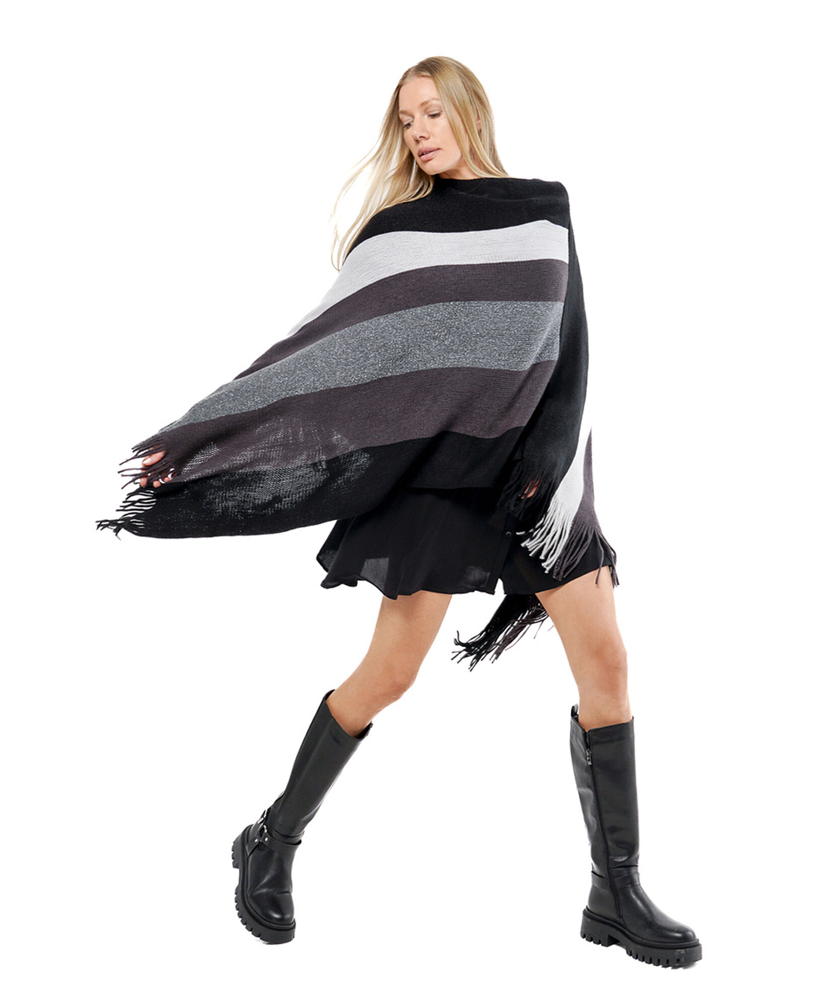 Poncho mujer líneas Poncho mujer líneas