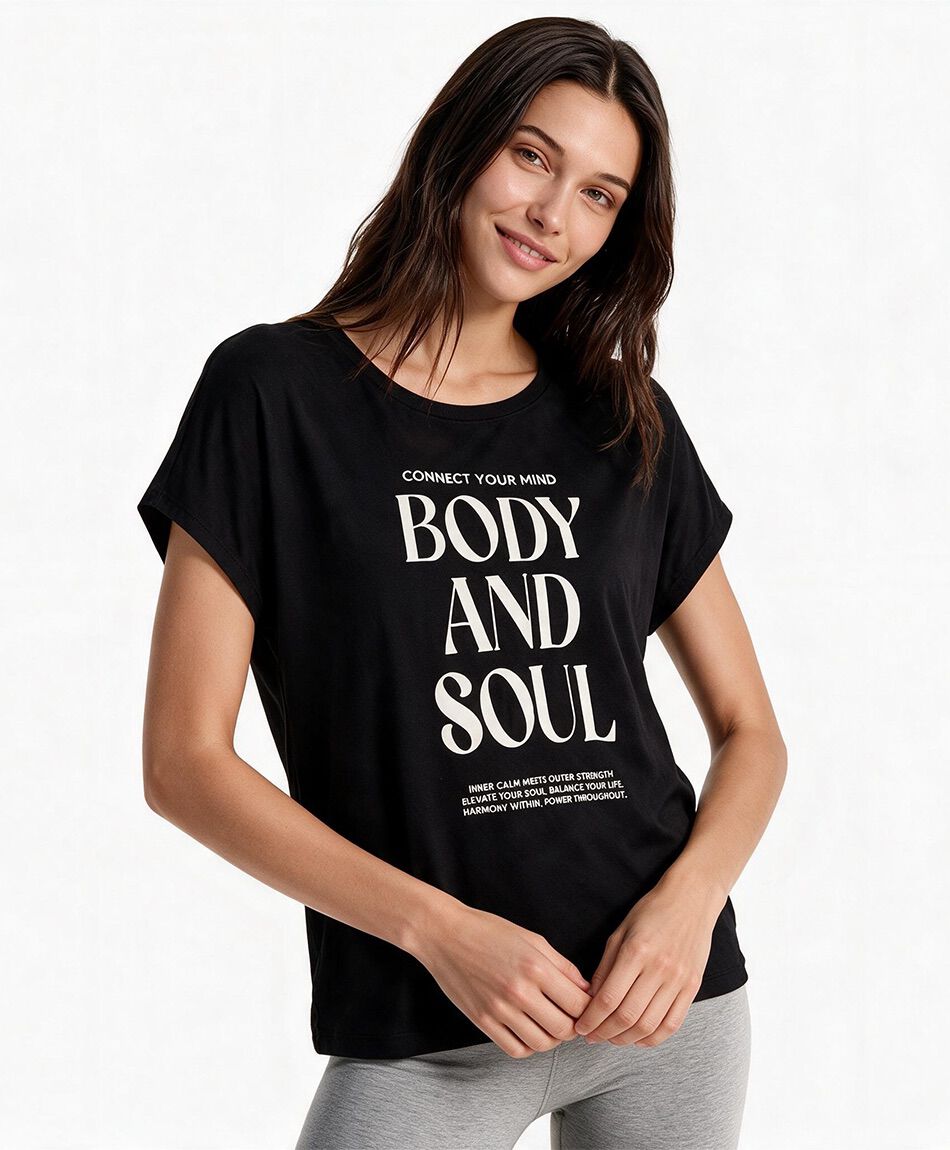 Polera deportiva mujer frase