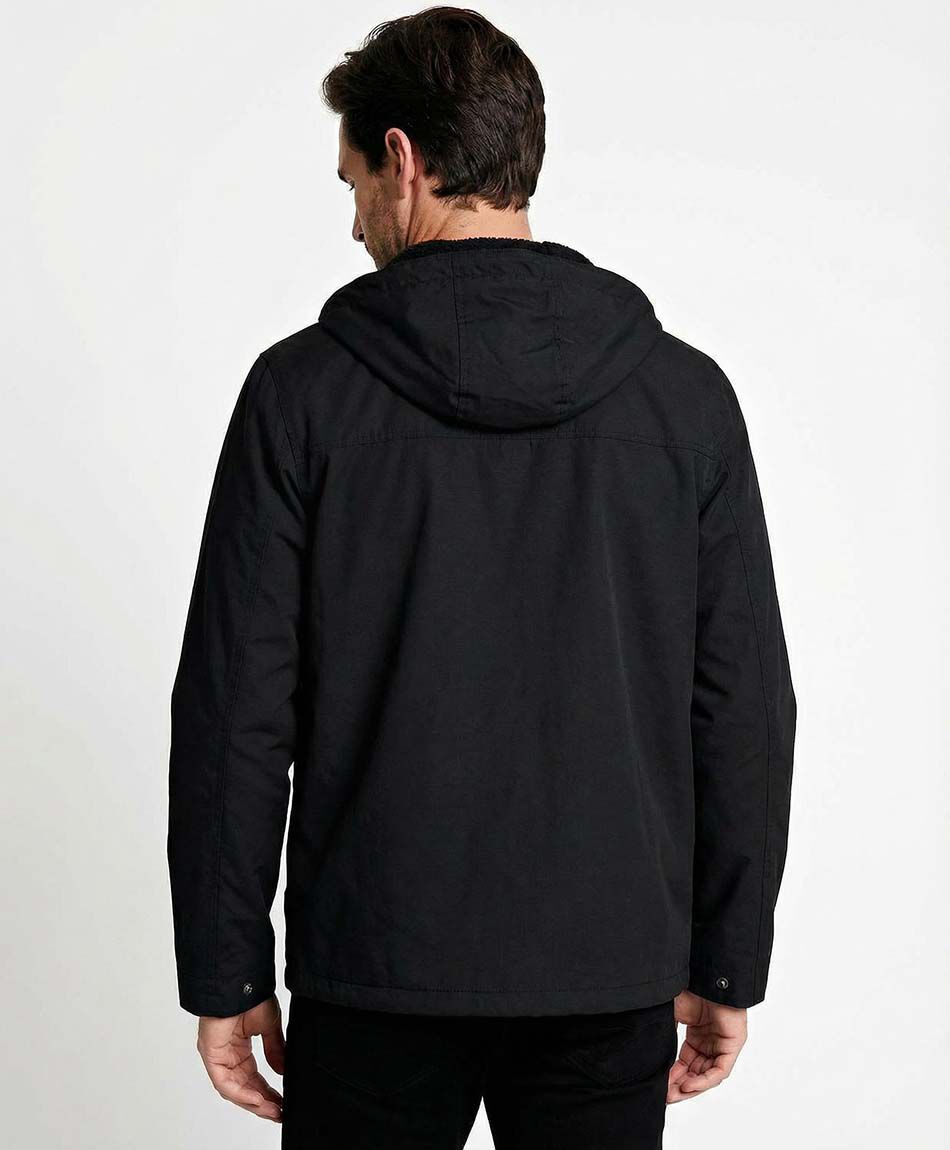 Cortaviento hombre lisa negro