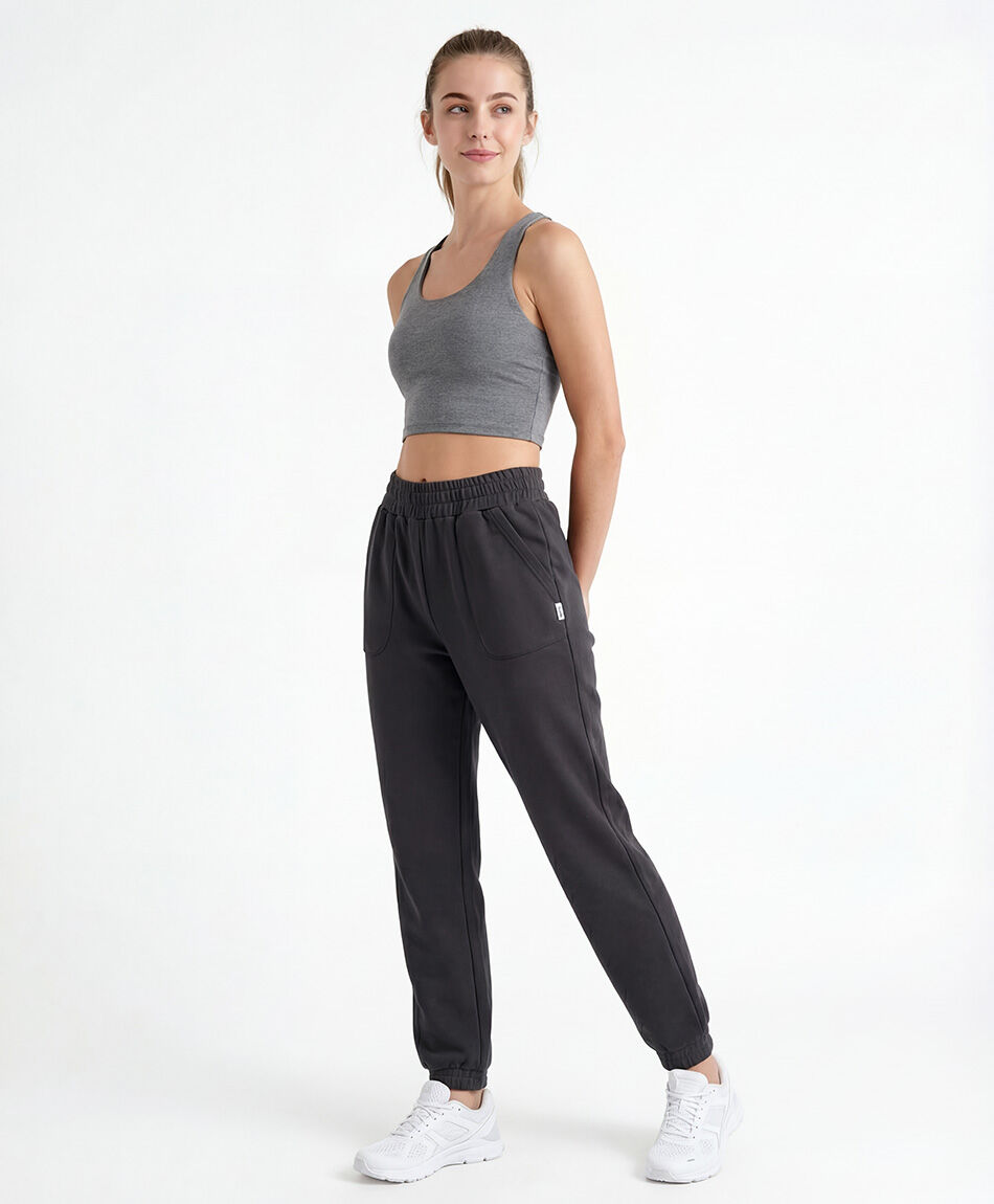 Pantal&oacute;n deportivo mujer jogger negro