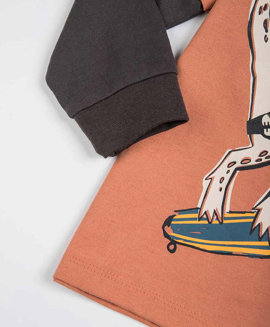 Polera beb&eacute; estampado dinocool